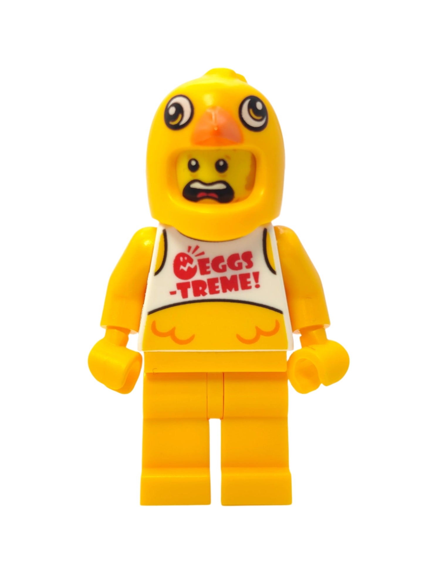 Clemmons - Stuntz Driver with Bright Light Orange Chicken Head Helmet, cty1398
