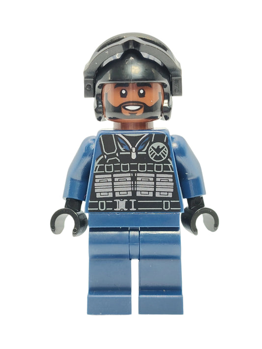 SHIELD Agent Male - Tactical Vest, sh0918 - LEGO® Marvel Minifigure