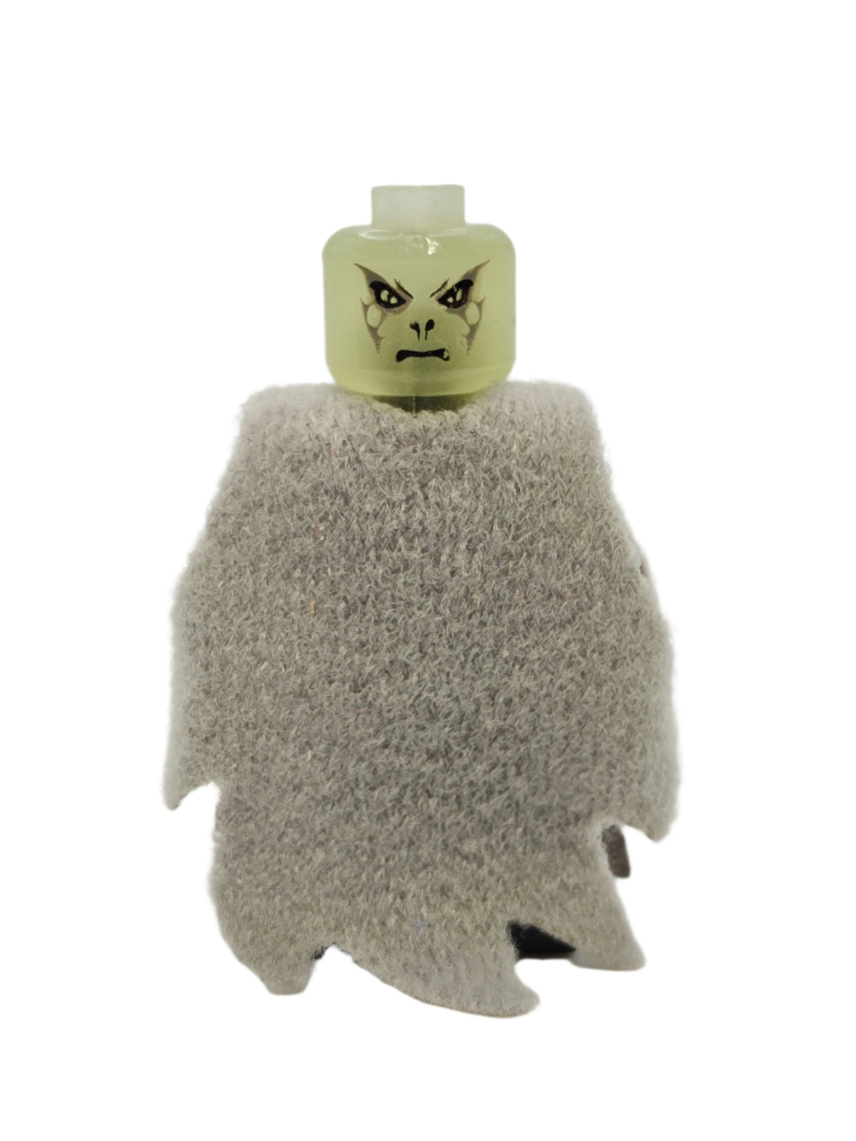 Lord Voldemort - Glow In Dark Head with Dark Bluish Gray Cape, hp069d