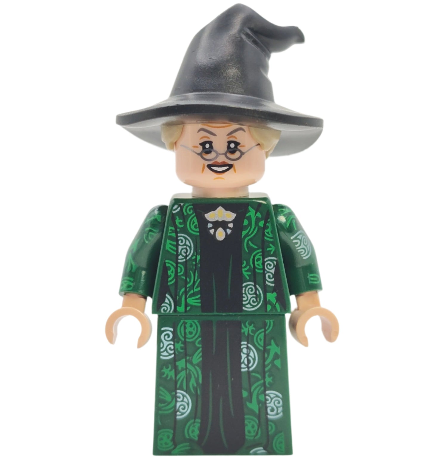 Professor Minerva McGonagall - Dark Green Robe and Printed Arms, hp473
