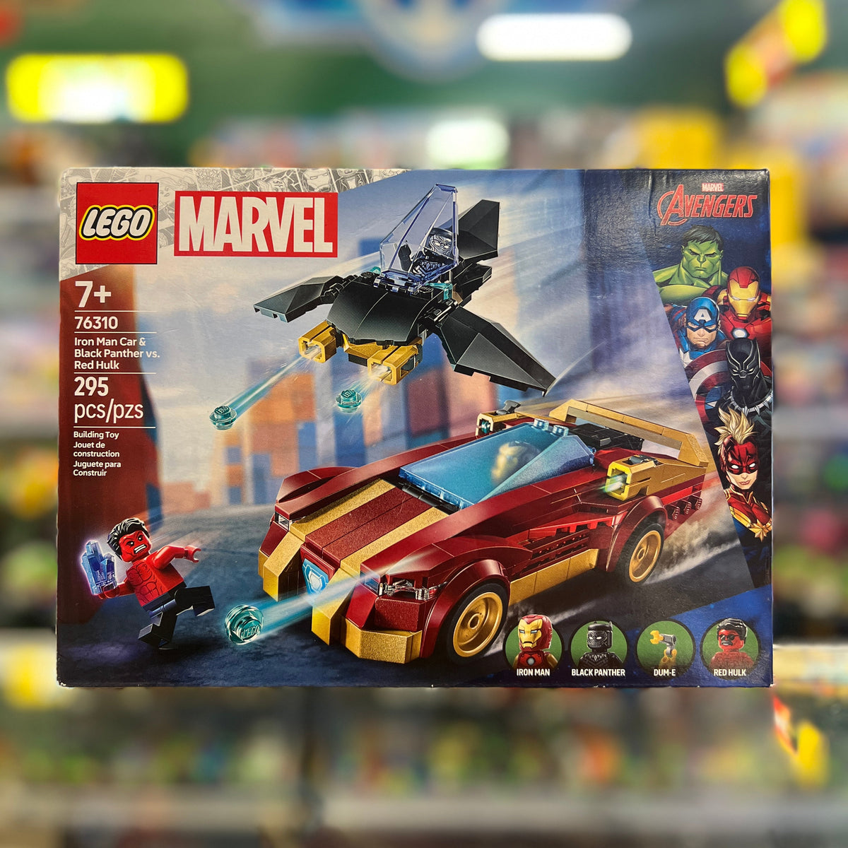 Iron Man Car & Black Panther vs. Red Hulk, 76310