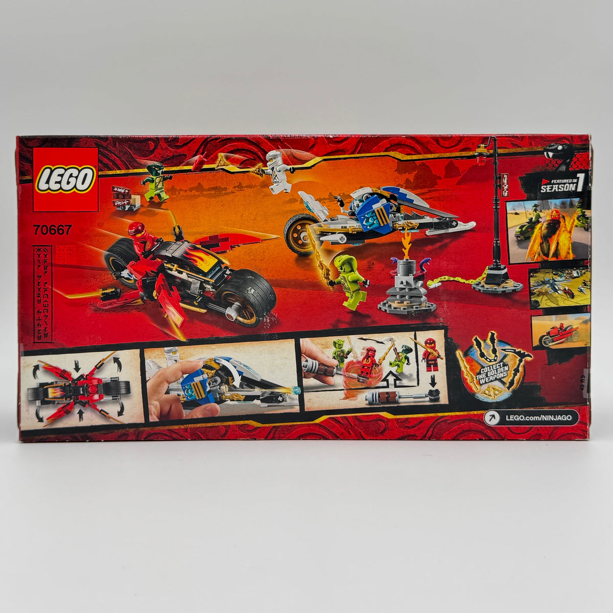 Kai's Blade Cycle & Zane's Snowmobile, 70667 - LEGO® NINJAGO Set