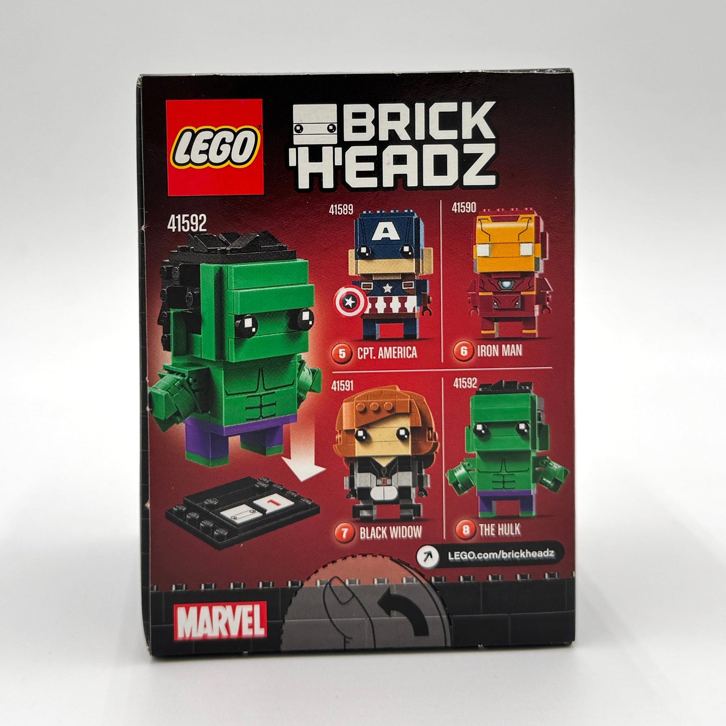 The Hulk, 41592 Lego® BrickHeadz Marvel Super Heroes Set
