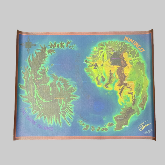 Ninjago World Map Art Canvas by Artist Joshua Deck