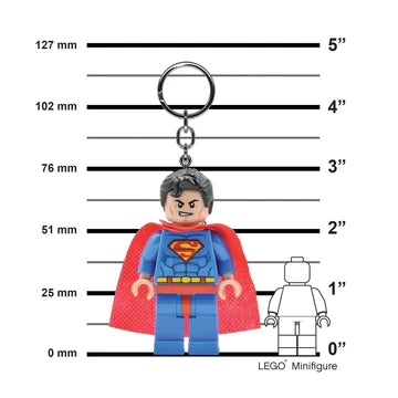 LEGO® SUPERMAN 3in SCALE MINIFIGURE LED KEYCHAIN LIGHT