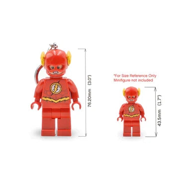 LEGO® THE FLASH 3in SCALE MINIFIGURE LED KEYCHAIN LIGHT