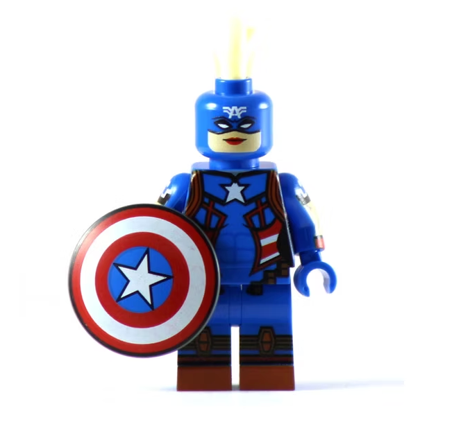 MISS AMERICA HERO Custom Printed Marvel Minifigure