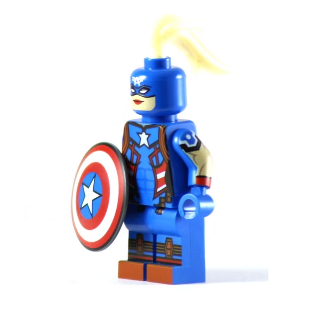 MISS AMERICA HERO Custom Printed Marvel Minifigure