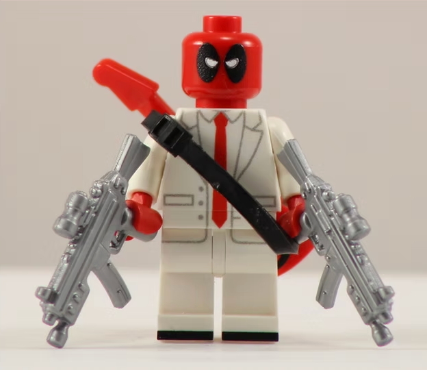 AGENT MERCPOOL Custom Printed Marvel Minifigure