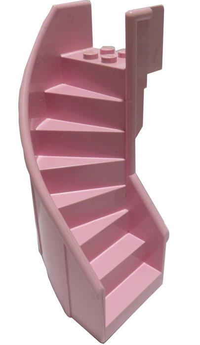 Stairs 6x6x9 1/3 Curved Enclosed, Part# 2046