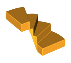 Stairs 6x6x4 Curved, Part# 28466