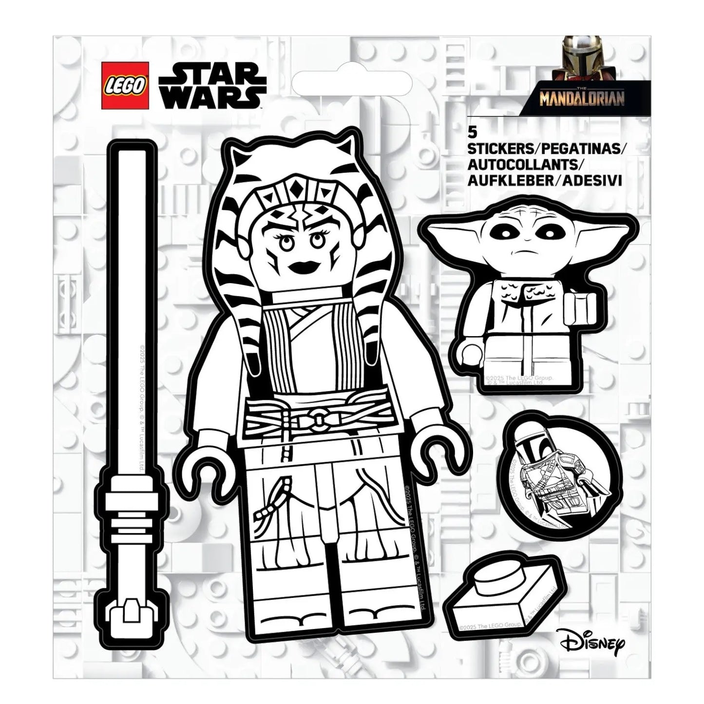 LEGO® Star Wars™ Sticker - Ahsoka Tano™ Black & White (53757)