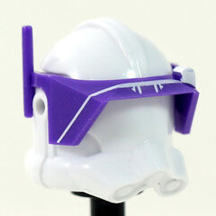 Detail White Print Purple Visor- CAC