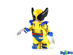 Wolverine Blue Marvel Custom Printed Minifigure
