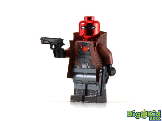 CRIMSON HOOD CHROME DC Custom Printed Lego Minifigure!