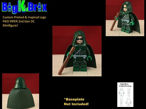 Pied Pipper DC Custom Printed & Inspired Lego Minifigure