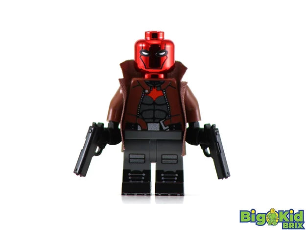 CRIMSON HOOD CHROME DC Custom Printed Lego Minifigure!
