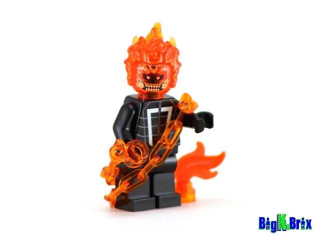 FIRE RIDER Marvel Custom Printed Minifigure