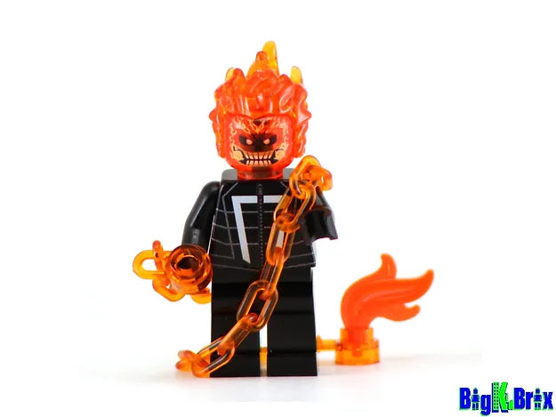 FIRE RIDER Marvel Custom Printed Minifigure
