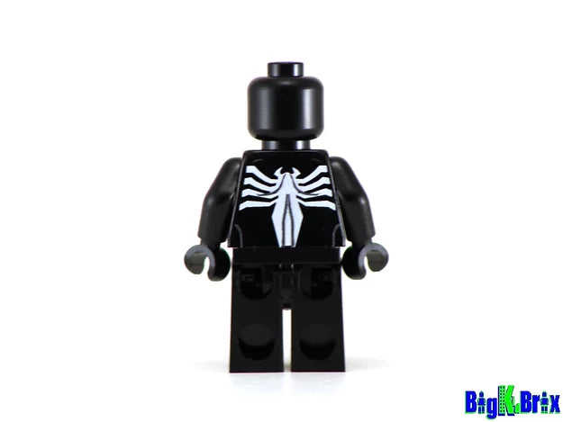 SPIDER FIGHTER BLACK SUIT Custom Printed Marvel Minifigure