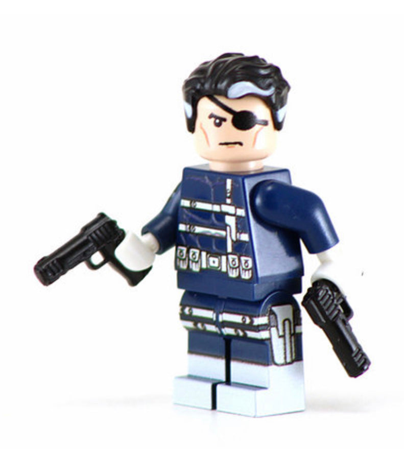 Nick Fury Custom Printed Minifigure