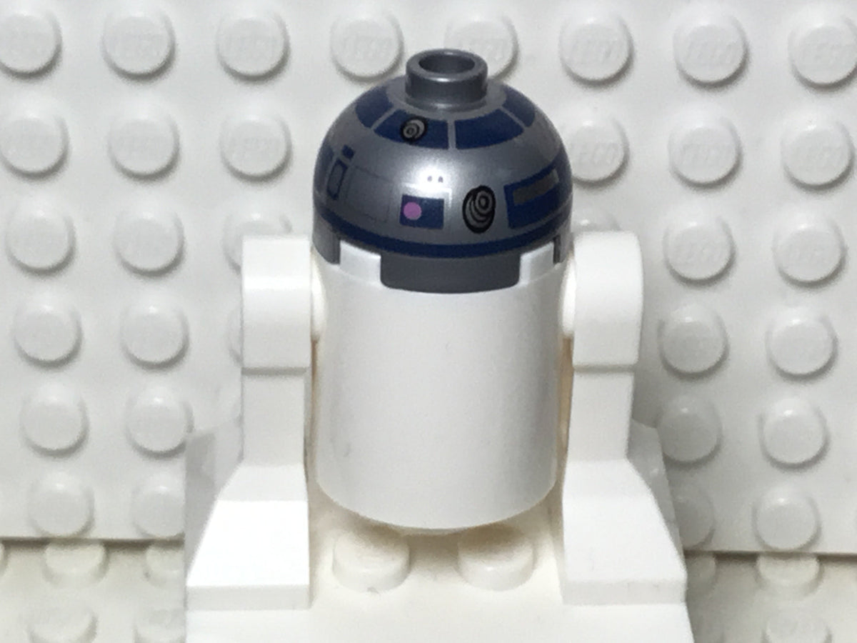 Astromech Droid, R2-D2, Flat Silver Head, Dark Pink Dots and Large Receptor, sw1085, LEGO® Star Wars Minifigure