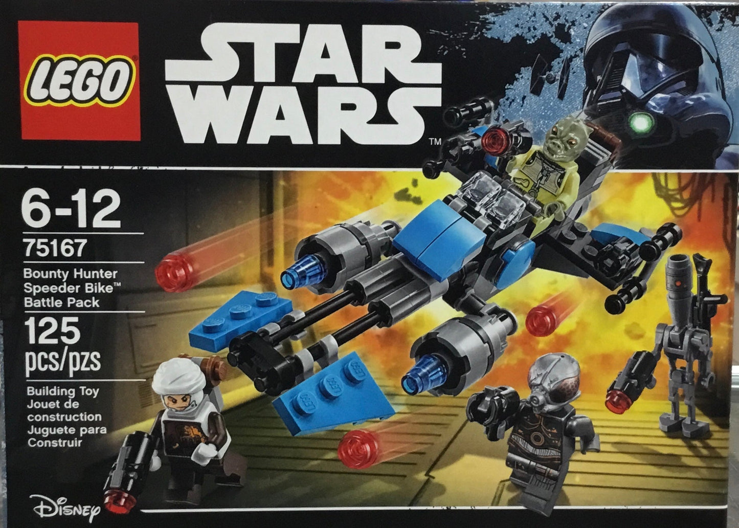 75167 - Bounty Hunter Speeder Bike Battle Pack - EMPTY BOX ONLY