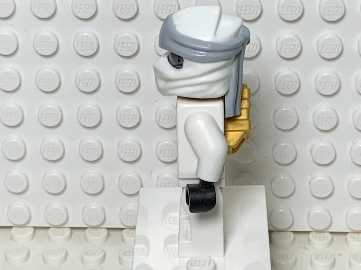 Zane, Legacy, Shoulder Pad, Flat Silver Head, njo0670 - LEGO® Ninjago Minifigure