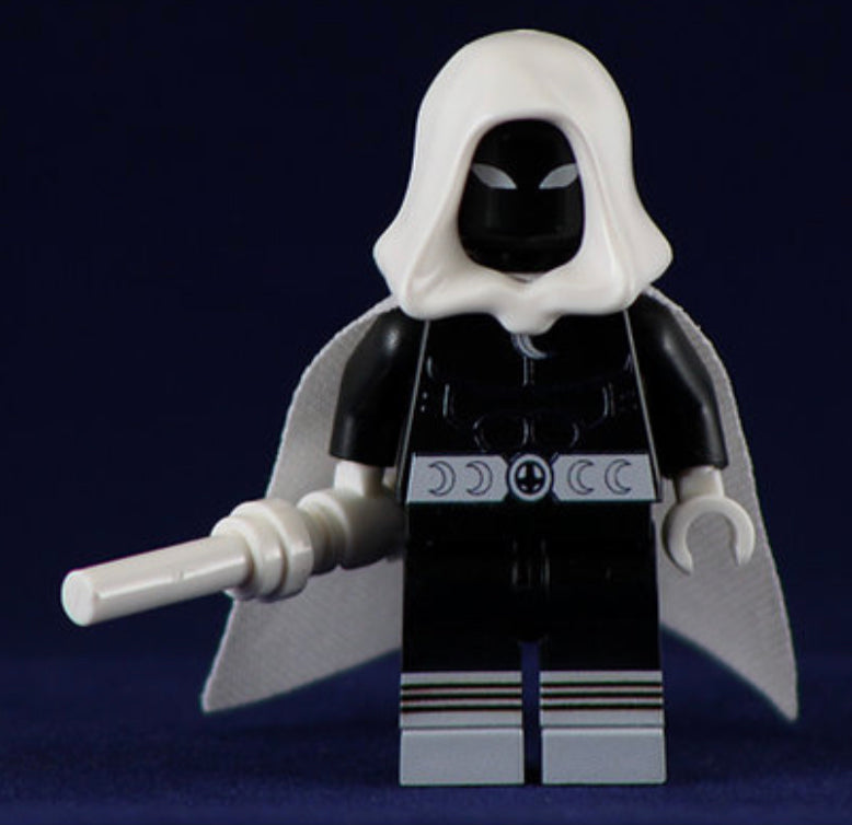 LUNAR KNIGHT BLACK Custom Printed Minifigure