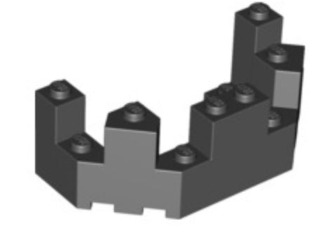 Roof Castle Turret Top 4x8x2 1/3, Part# 6066