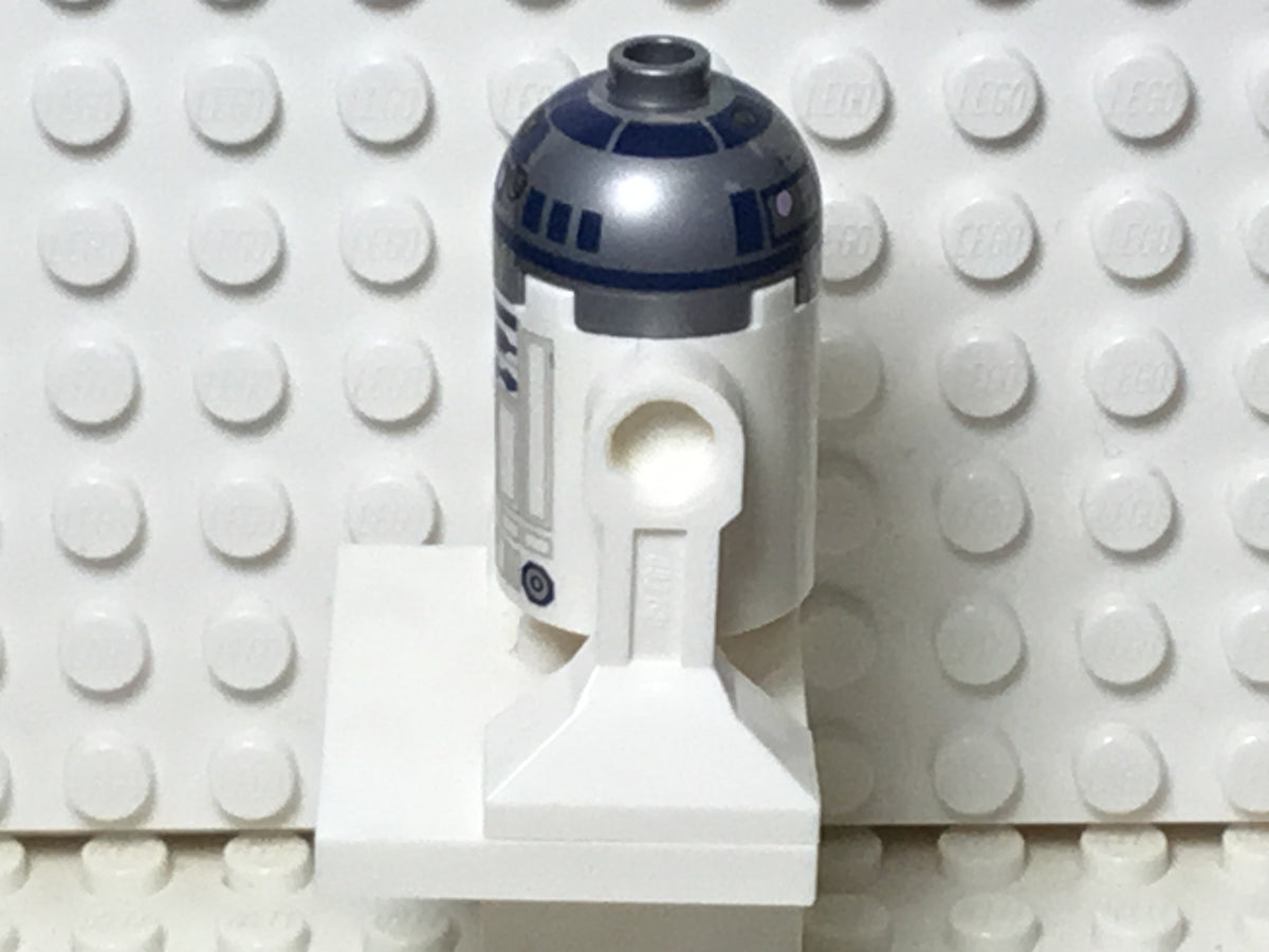 R2-D2, Flat Silver Head, Lavender Dots and Small Receptor, sw0527a, LEGO® Star Wars Minifigure