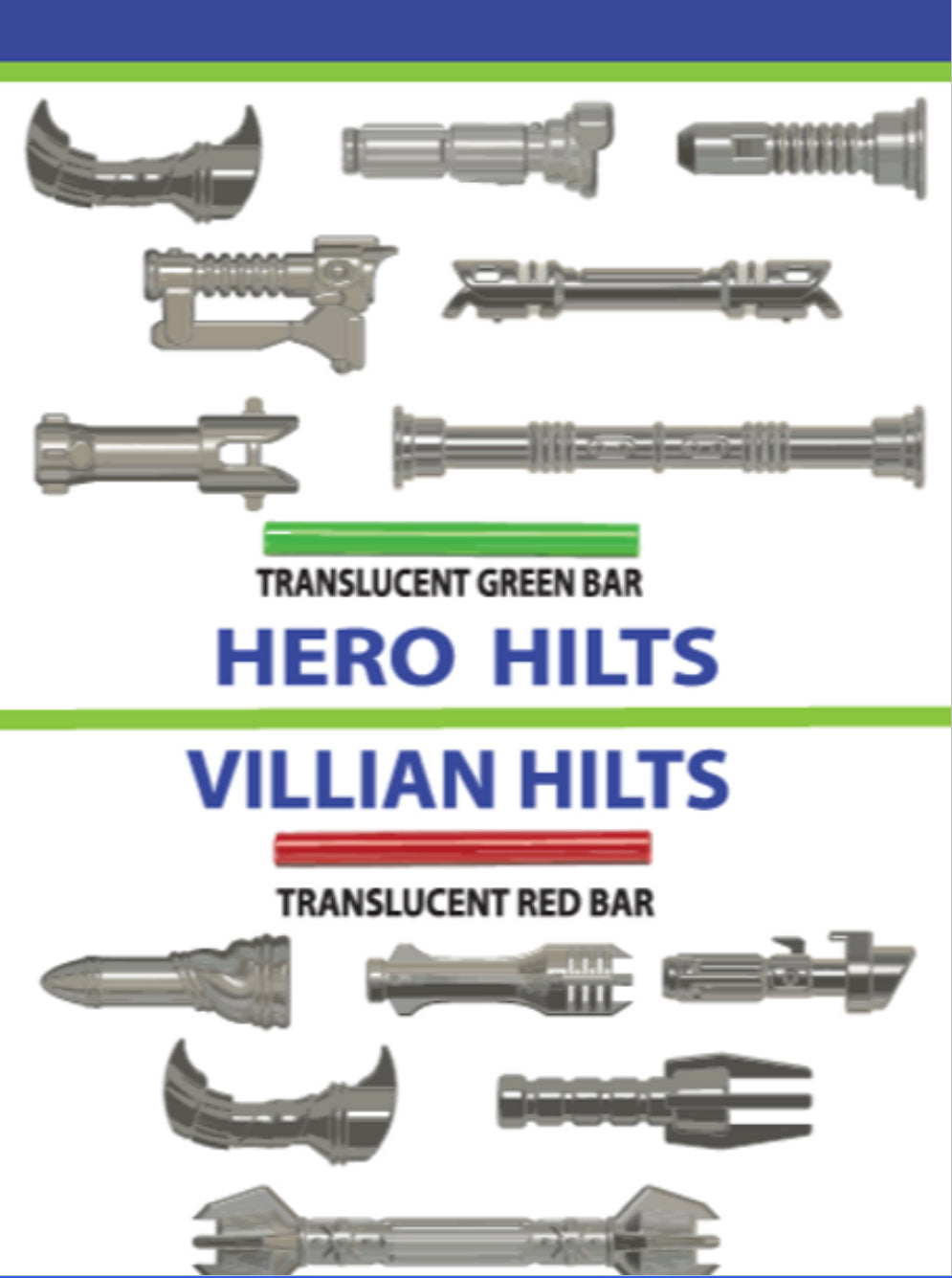 Hero Vs. Villain Metallic Hilt Pack