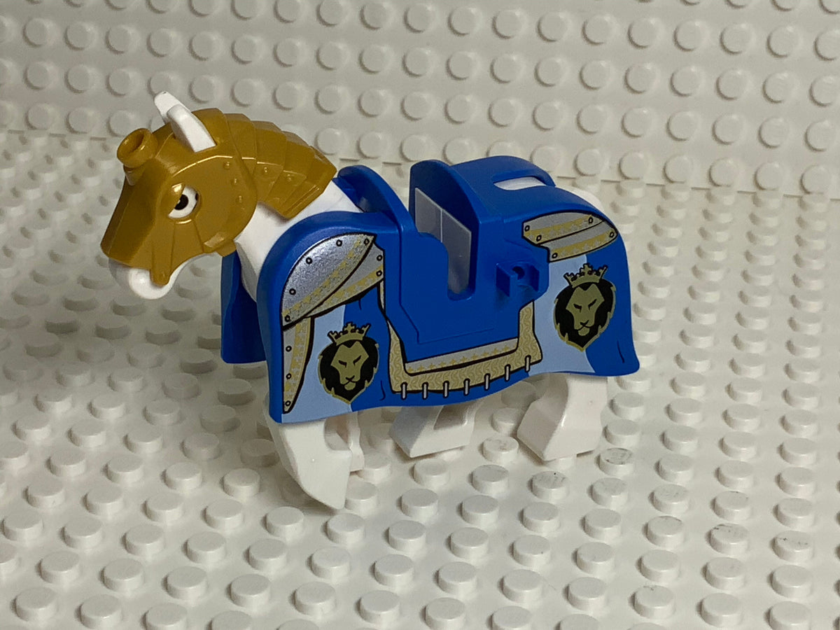 LEGO® Horse Barding, Armor Gold Lions & Chain Mail, 13744pb02