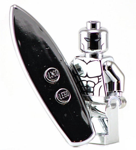 CHROMED SURFER Custom Printed & Chromed & Inspired Marvel Minifigure