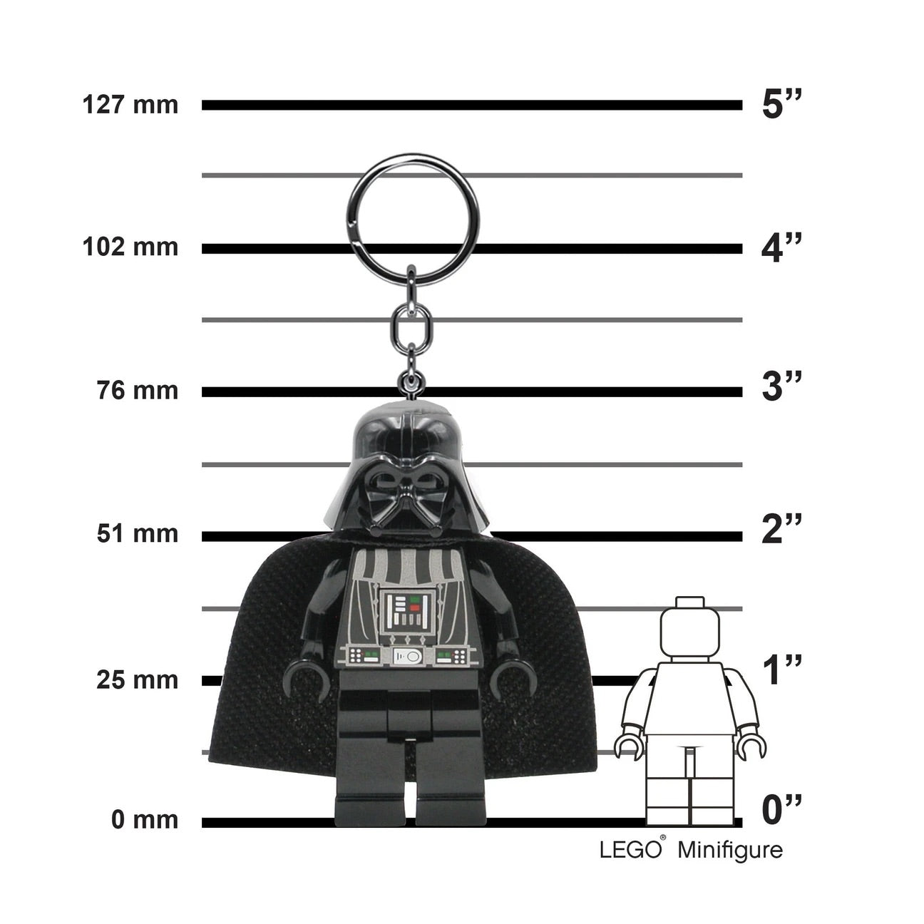 LEGO® Darth Vader Keychain LED Light 3”