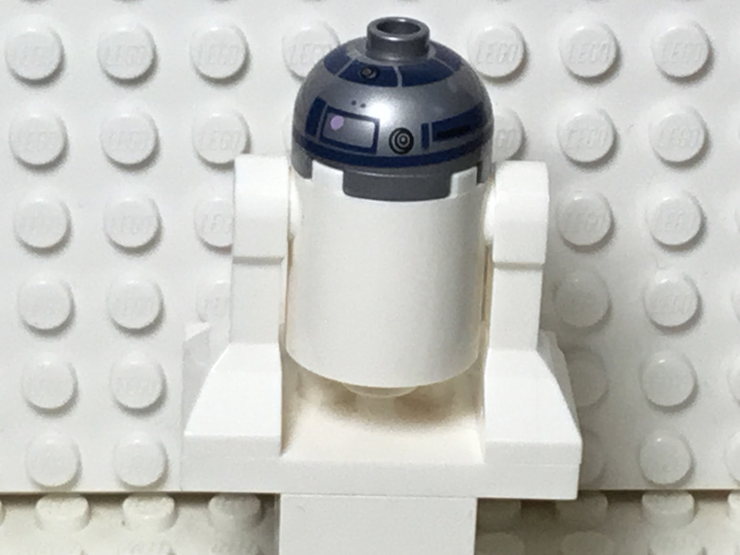 R2-D2, Flat Silver Head, Lavender Dots and Small Receptor, sw0527a, LEGO® Star Wars Minifigure