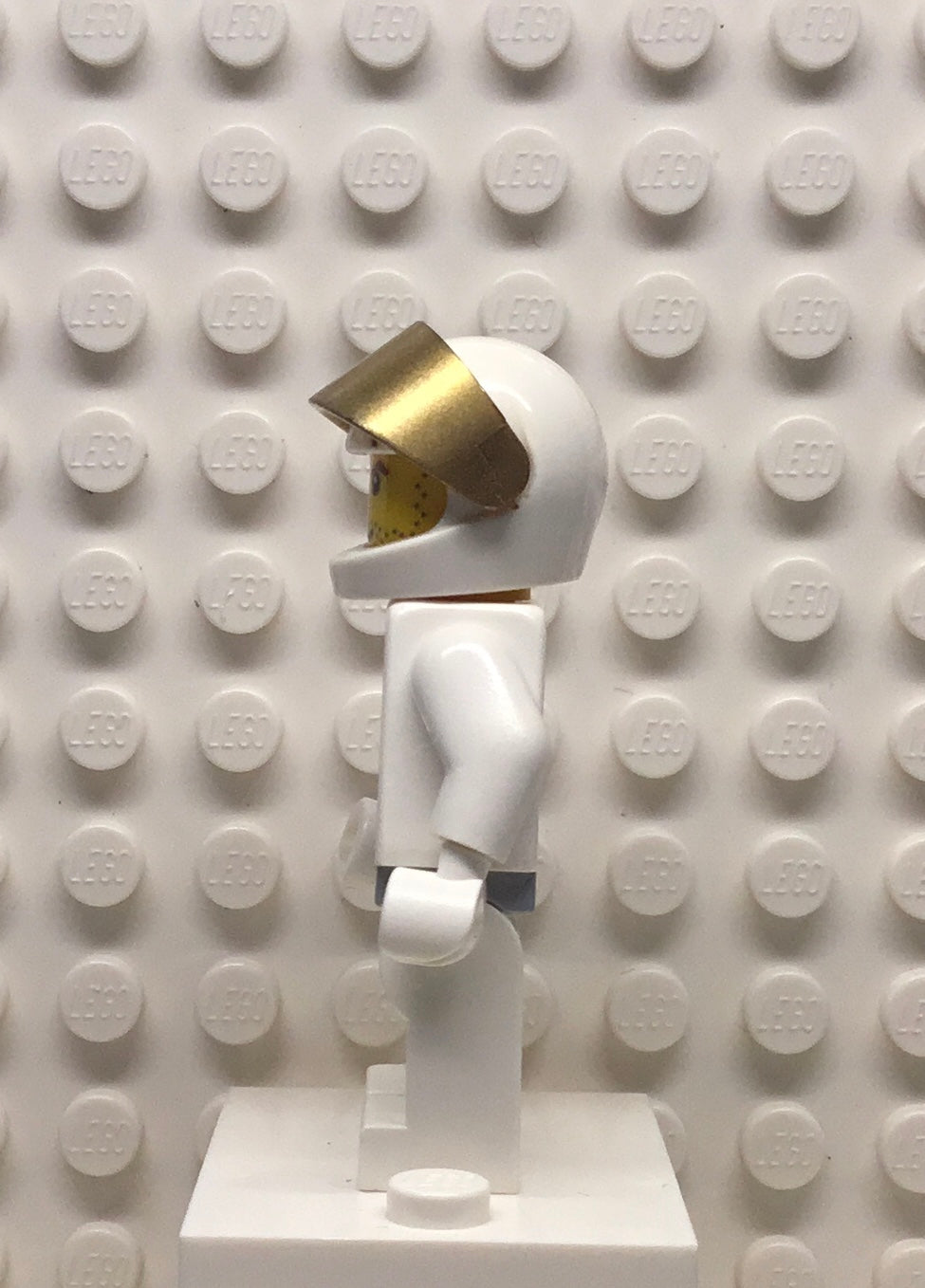 Mars Mission Astronaut with Red-Brown Hair over Eye and Stubble, mm008