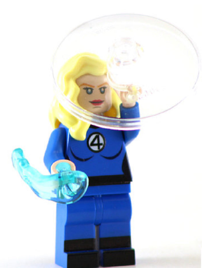 DISAPPEARING WOMAN Invisible Woman Custom Printed Minifigure
