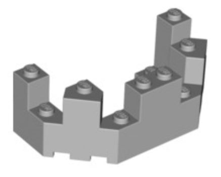 Roof Castle Turret Top 4x8x2 1/3, Part# 6066