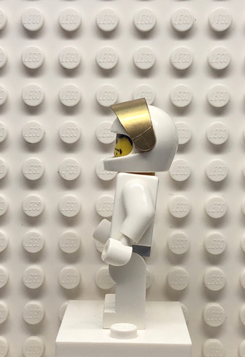 Mars Mission Astronaut with Orange Sunglasses on Forehead, Stubble, mm007