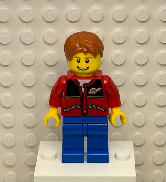 Red Jacket, Zipper Pockets, Classic Space Logo, twn097