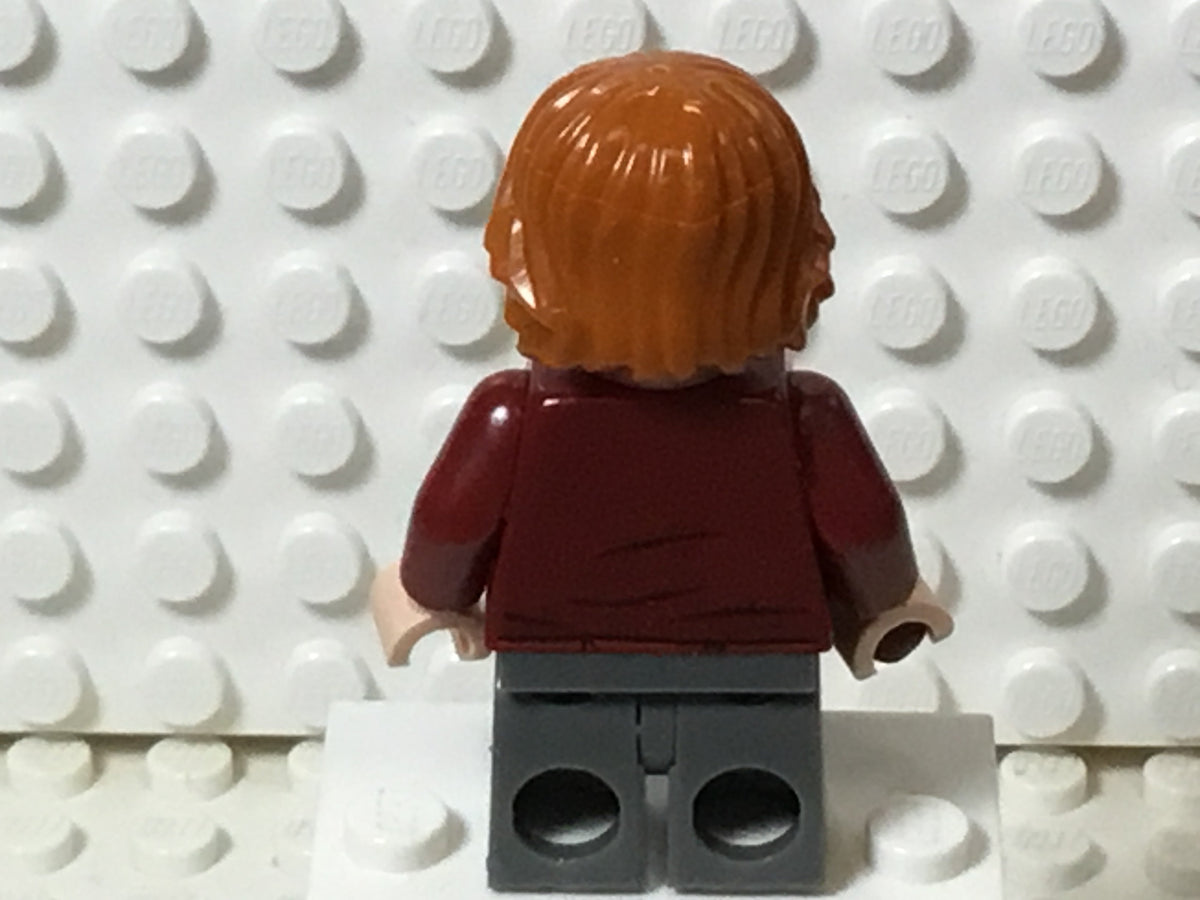 Ron Weasley - Dark Red Sweater, Dark Bluish Gray Medium Legs, hp180
