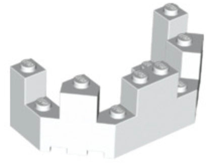 Roof Castle Turret Top 4x8x2 1/3, Part# 6066