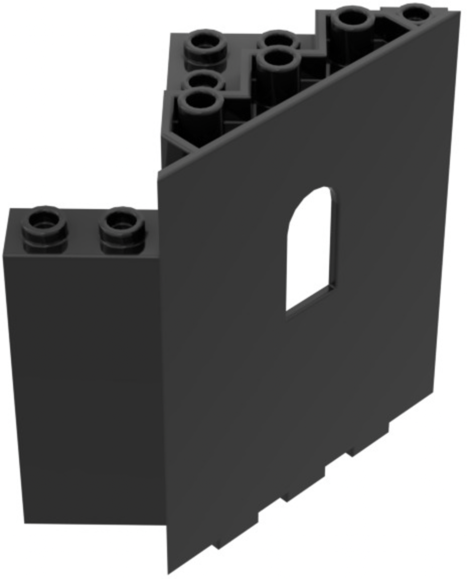 Panel 6x6x6 Corner with Window, Part #6055