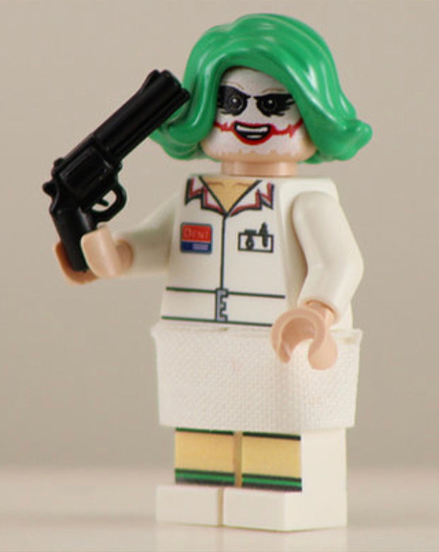 JOKESTER NURSE Dark Knight Custom Printed Minifigure