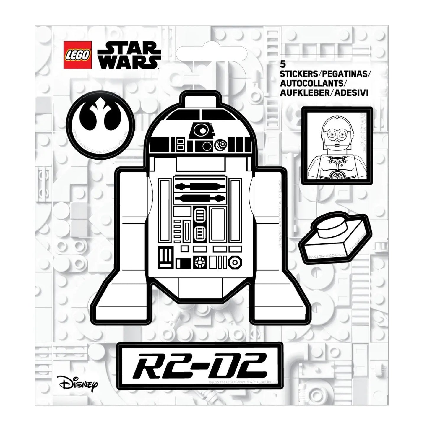 LEGO® Star Wars™ Sticker - R2-D2™ Black & White (53752)