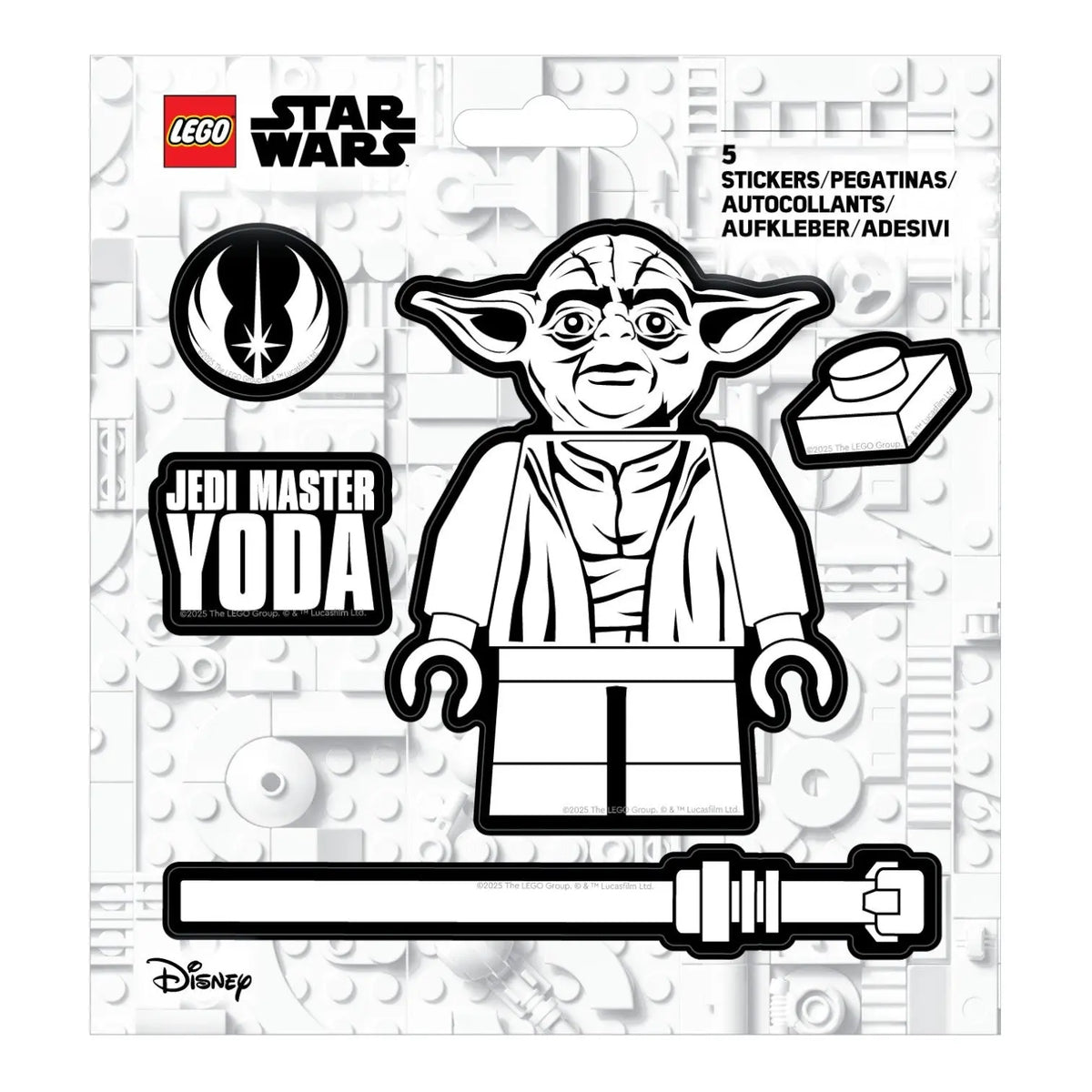 LEGO® Star Wars™ Sticker - Yoda™ Black & White (53753)
